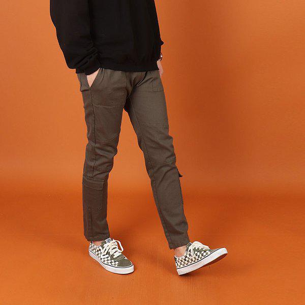 WMZ メンズ ビッグサイズ ステップアンクル ポケット バンディングパンツ