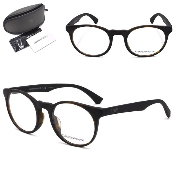 メガネ 眼鏡 フレームのみ 0EA3156F 5042 50 アジアンフィット メンズ マットブラック