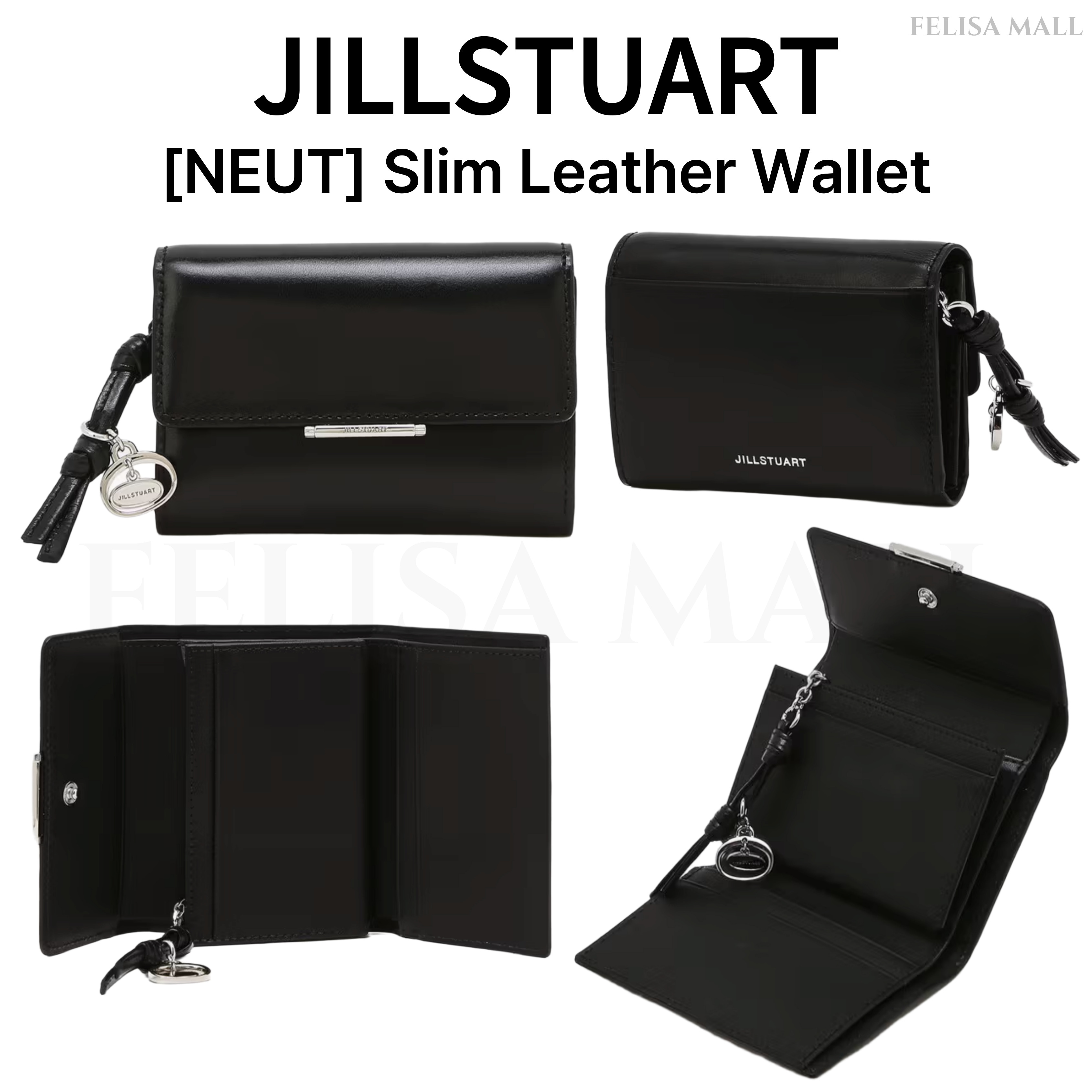 [JILLSTUART] 【NEUT】 Slim Leather Wallet 折り畳み財布 韓国人気