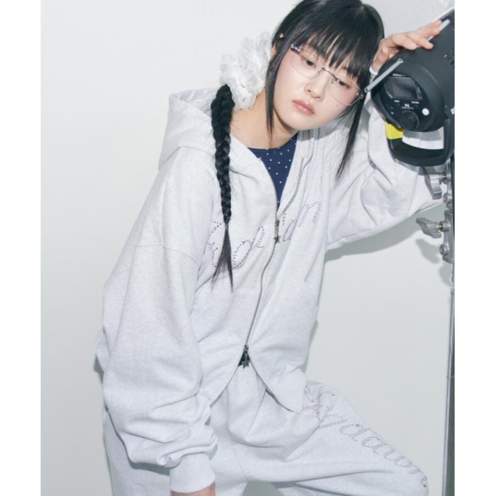 fogdawn Hotfix Star Hoodie Zipup light grey DA25SZP002LG 13,003円