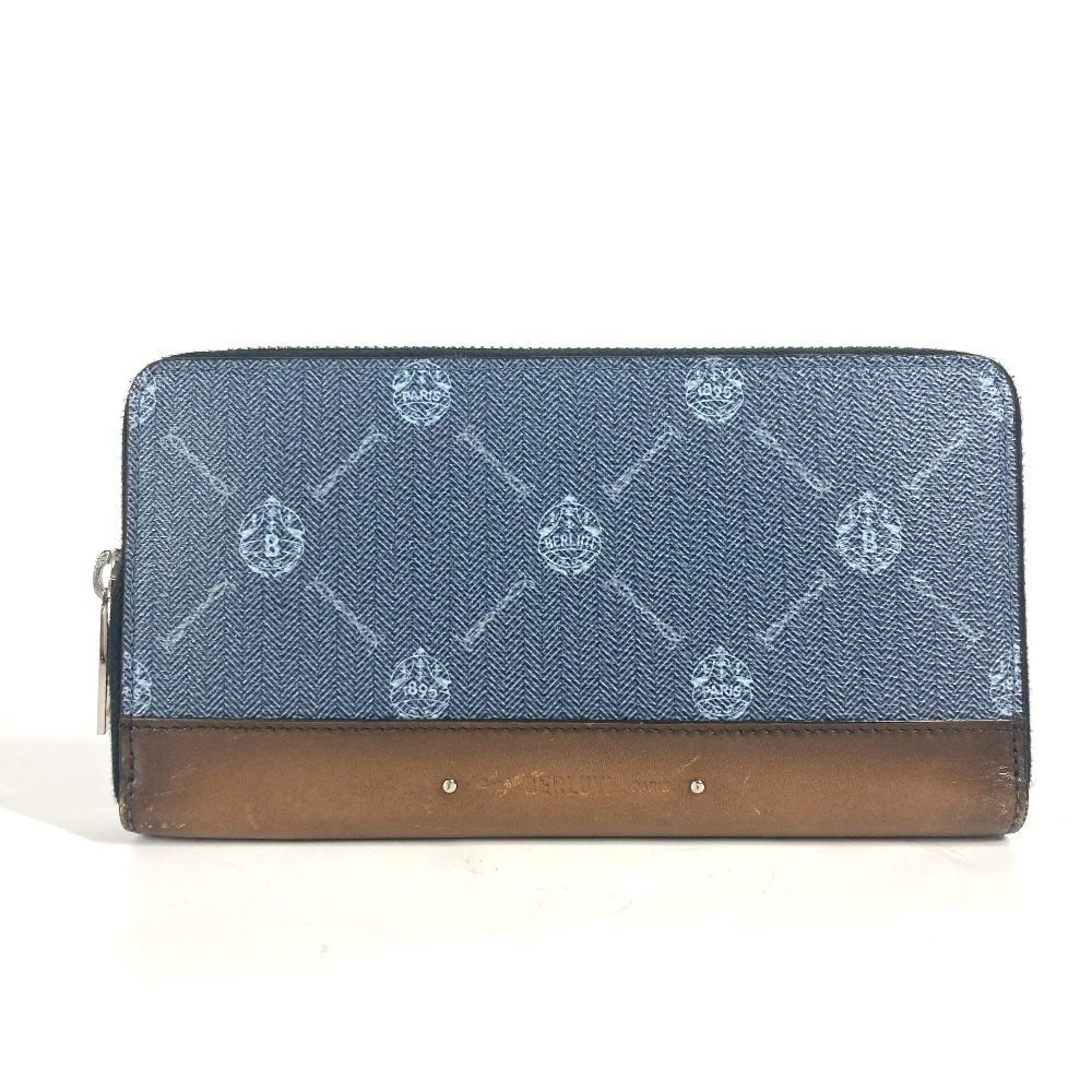 Berluti ベルルッティ 長財布 ITAUBA イタウバ ロングウォレット ラウンドファスナー レザー ブルー