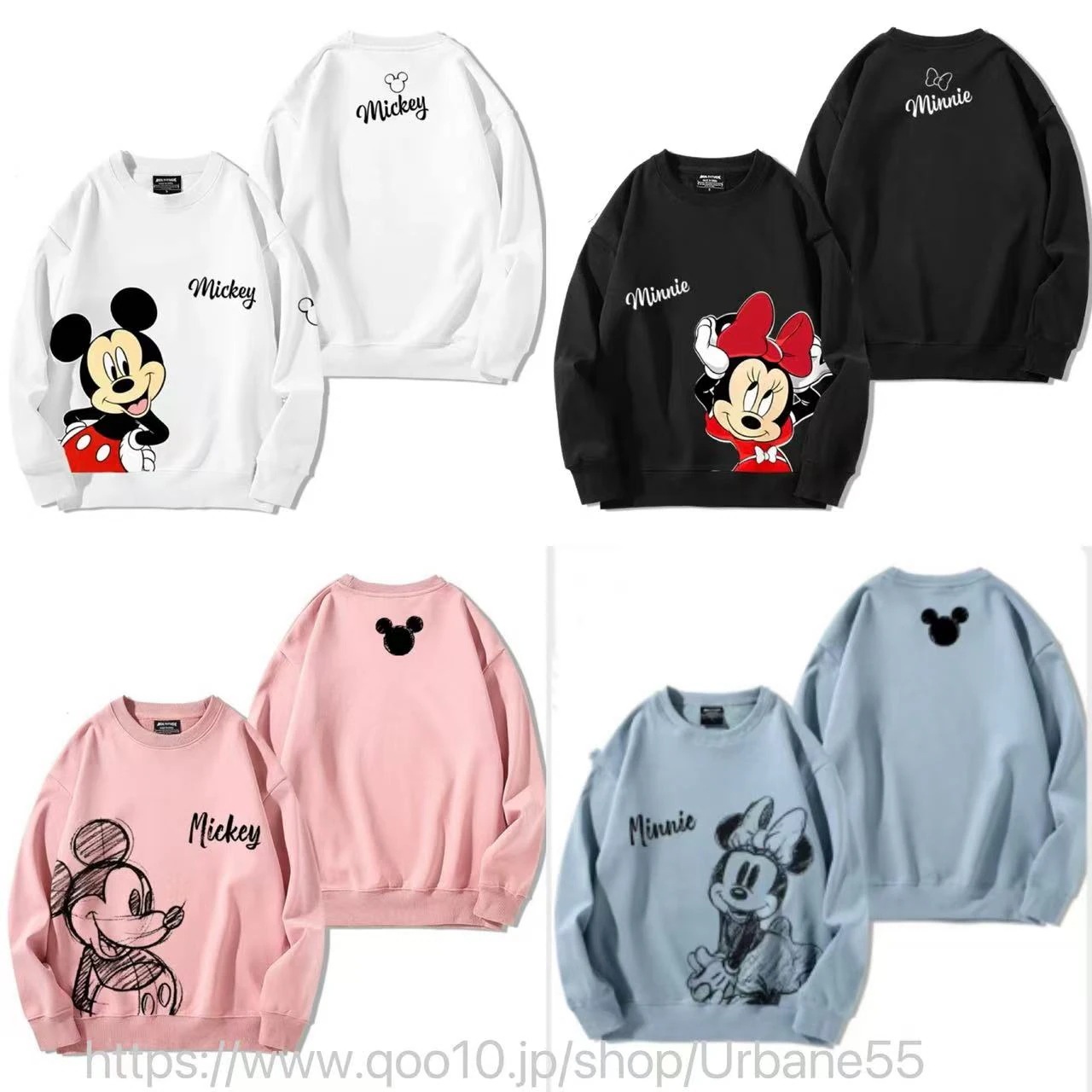 【10点セット】韓国ins 超可愛い ディズニー ミッキー ミニー パーカー 長袖 綿 春秋 薄い 裹起毛 女の子 男の子 兄弟姉妹服 通学着 通園着 恋人 カップル 親子ペアルック8