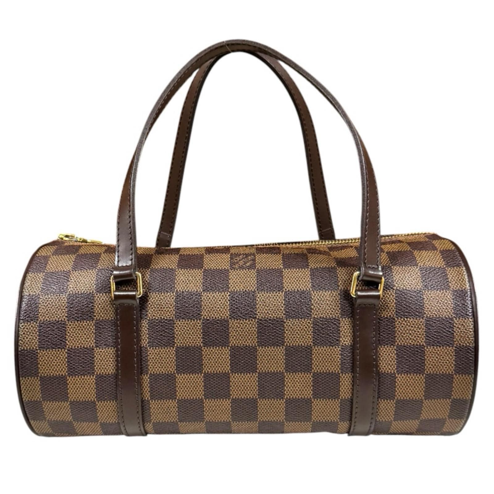 ルイヴィトン パピヨン26 ダミエ ハンドバッグ ダミエキャンバス N51304 ブラウン LOUIS VUITTON 中古