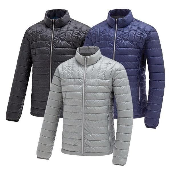 メンズ冬ハーフネック軽量パディングジャンパーKS21J67531