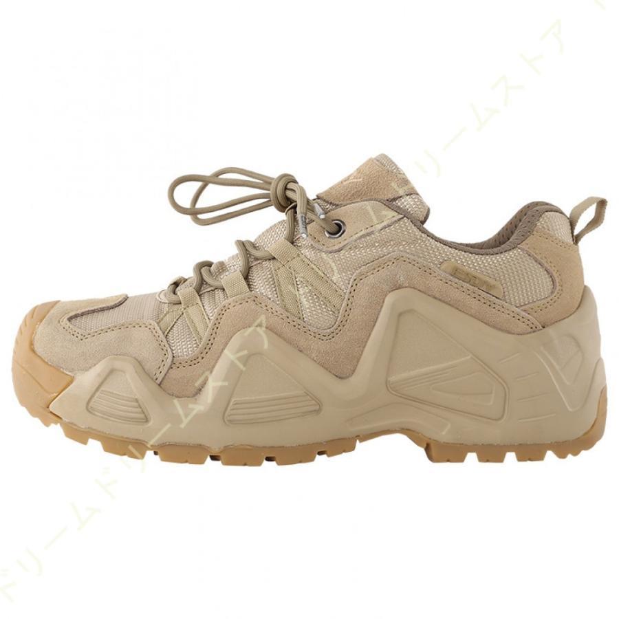 アウトドア ハイキングシューズ メンズ トレッキングシューズ 防水 防滑 衝突防止 レザー 登山靴 大きいサイズ ローカット 軽量 通気 ウォーキング 耐摩耗性