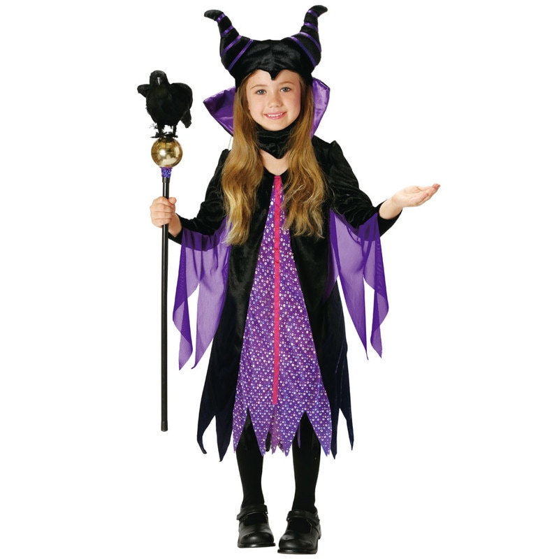 コスプレ 仮装 子ども用マレフィセントM 【 コスプレ 衣装 ハロウィン 仮装 コスチューム 子供 アニメ キッズ 魔女 女の子 おとぎ話 正規ライセンス品 こども 童話 眠れる森の美女 子供用 悪役