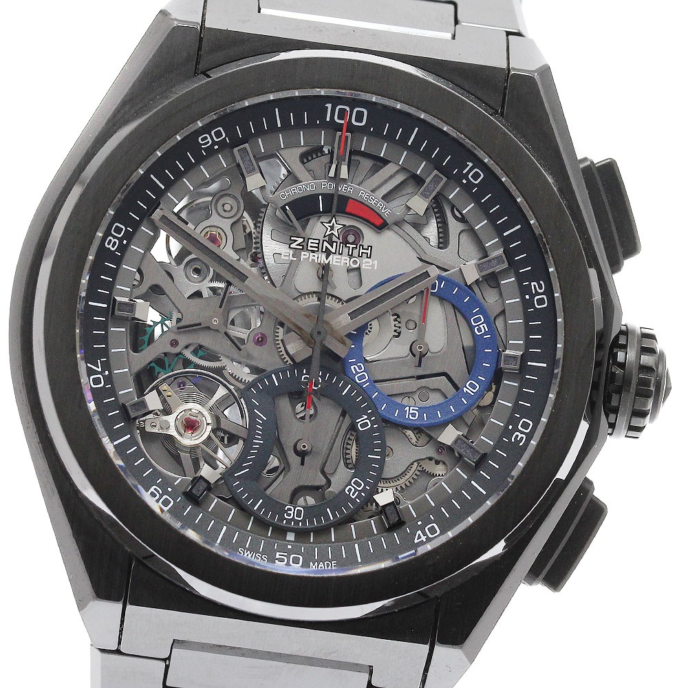 ゼニス ZENITH 49.9000.9004/78.M9000 デファイ エルプリメロ21 クロノグラフ 自動巻き メンズ 美品 箱・保証書付き_953448【中古】