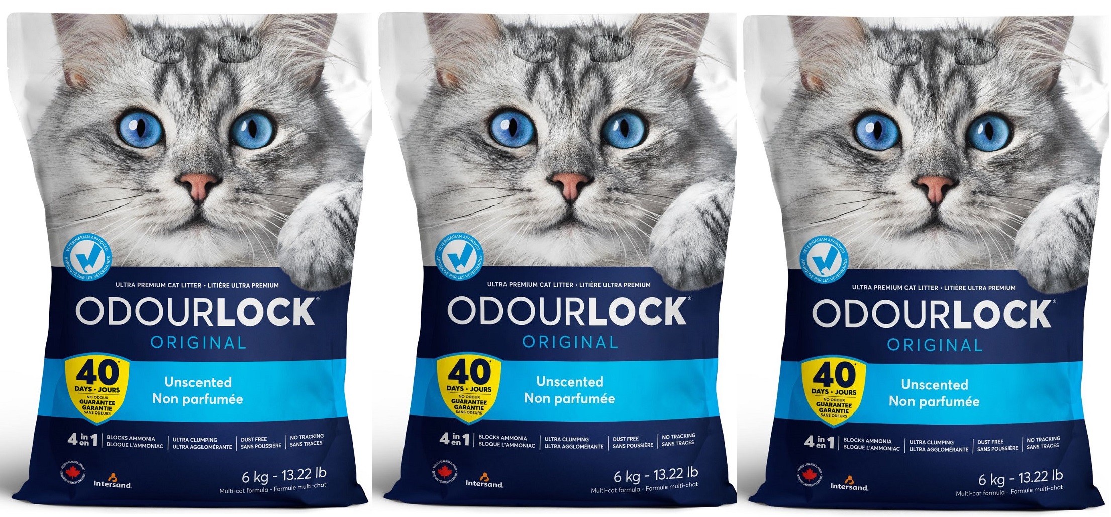 オードロック 6kg3袋セット（猫砂）