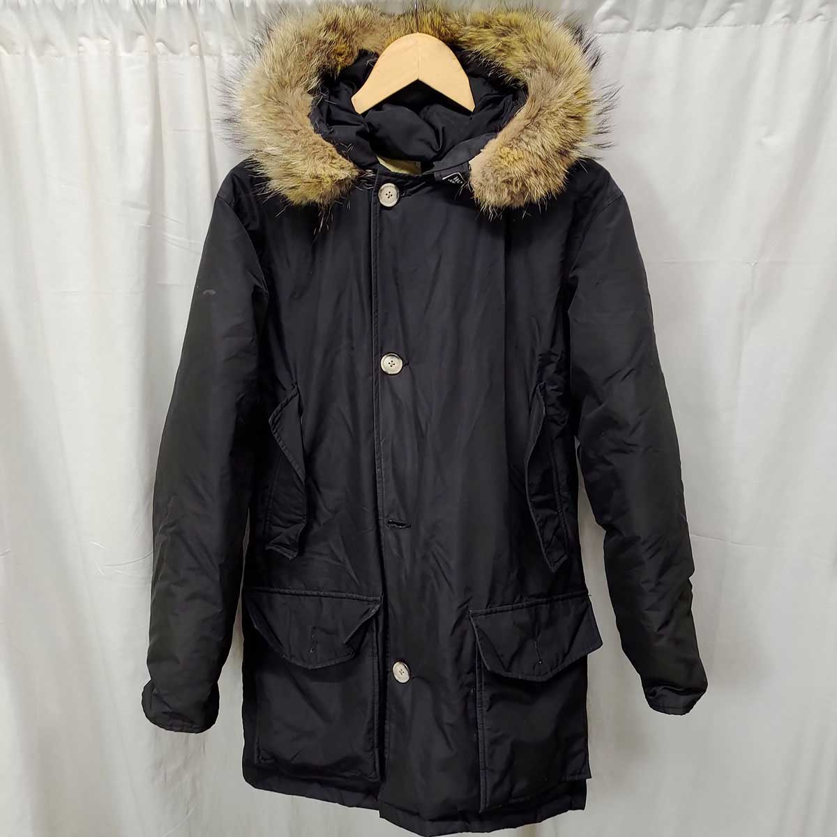 【中古】WOOLRICH ウールリッチ ARCTIC PARKA ダウンコート アークティックパーカ ブラック 8243TO メンズ アメリカ製 アウター