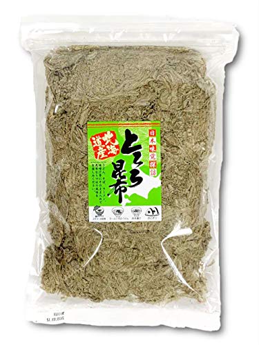 業務用とろろ昆布　北海道産天然昆布のみ使用　５００ｇ　大容量　便利なチャック付き