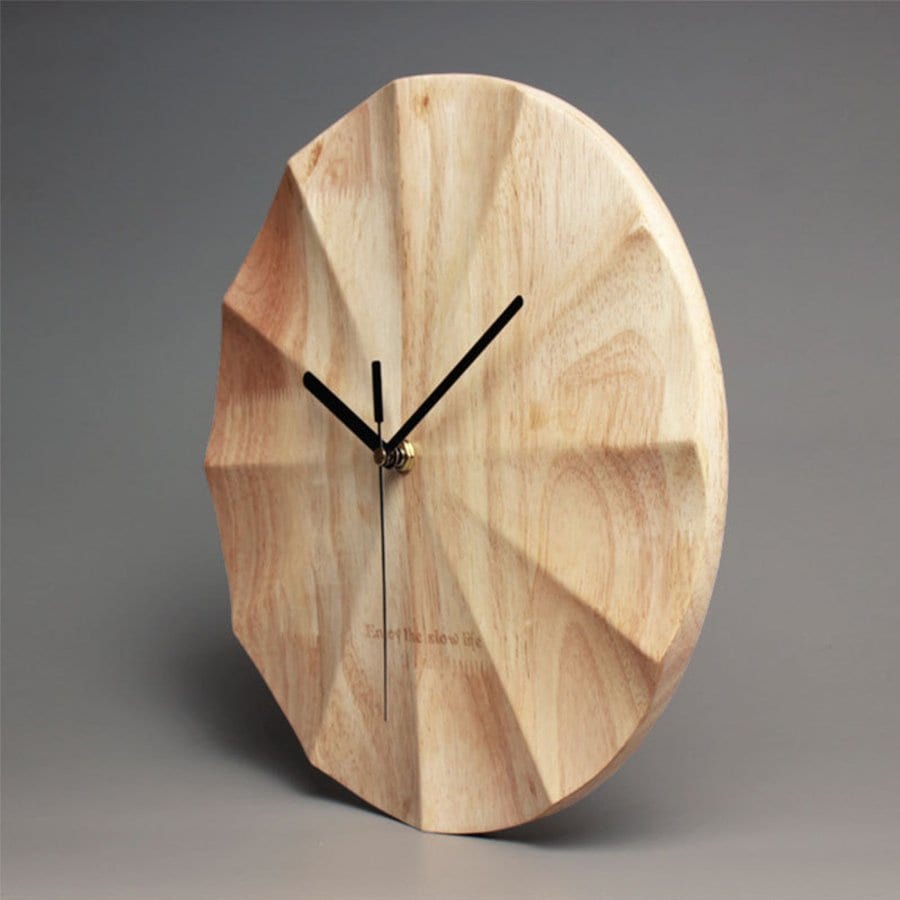 壁掛け時計 掛け時計 北欧インテリア デザイン デザイナー ウッド モダン 木製 木目 連続秒針 静