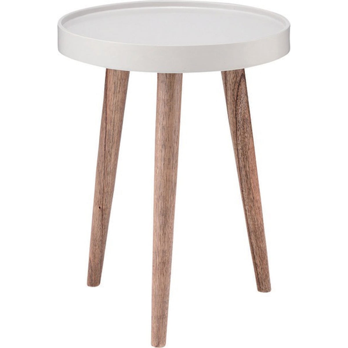 トレーテーブル 小 Sサイズ テーブル 丸テーブル 丸形 円形 机 つくえ サイドテーブル 丸テーブル 天然木 カフェテーブル ソファーテーブル シンプル ホワイト リビング ダイニング カフェ ショ