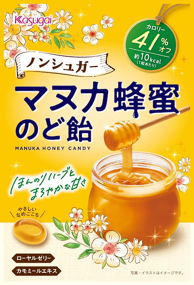 他サイト： 春日井製菓 ノンシュガーマヌカ蜂蜜のど飴 65gの商品画像