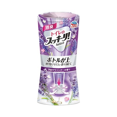 他サイト： アース製薬　トイレのスッキーリ！Sukki-ri！ アロマラベンダーの香り(400ml)消臭剤・芳香剤の商品画像