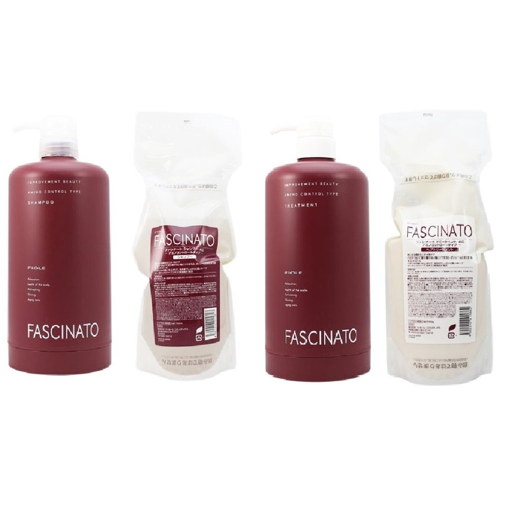 フィヨーレ ファシナートAC アミノコントロールシャンプー700ml ／ トリートメント700ml　＋　シャンプー700ml ／ トリートメント700ml 用エコインパック （専用ボトル）