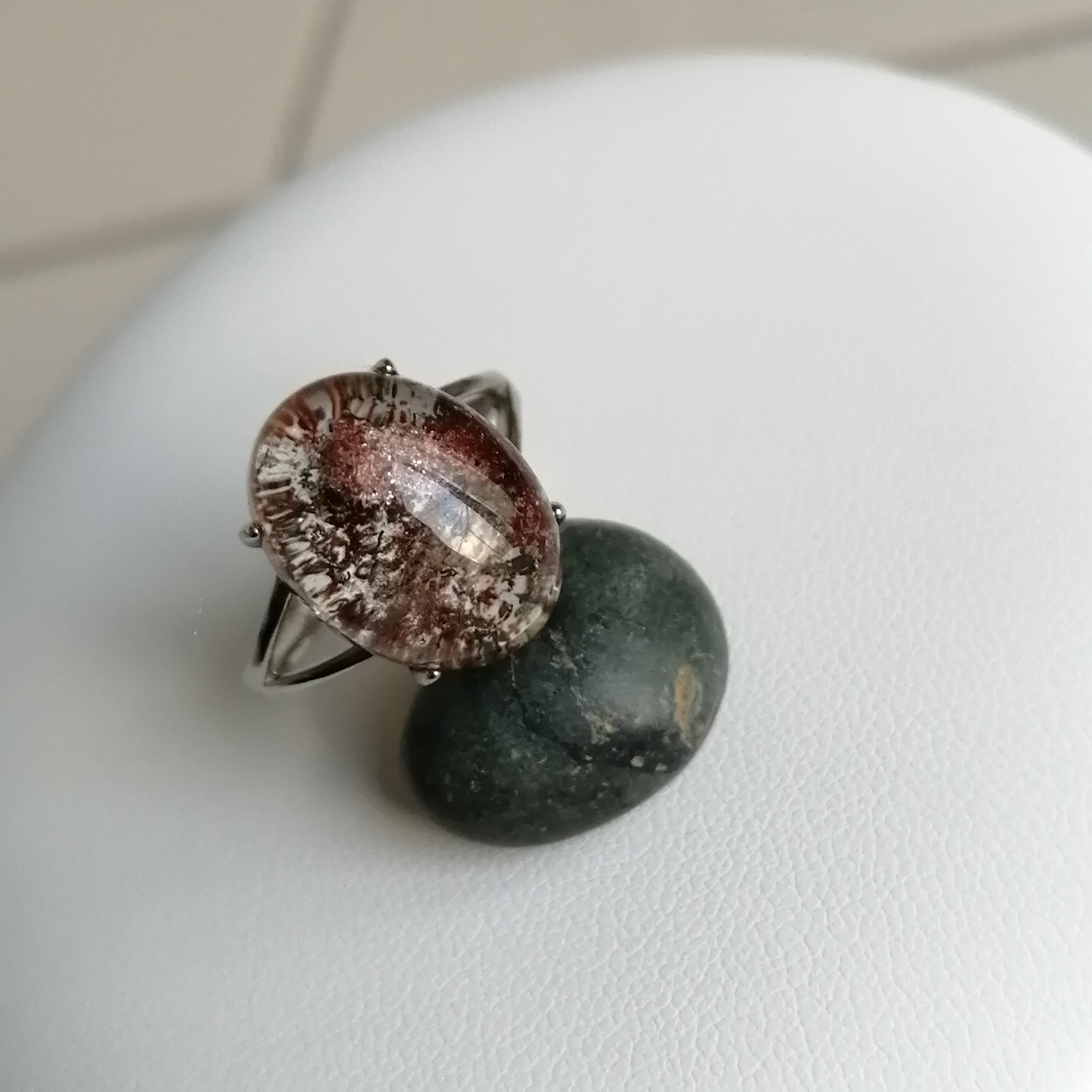 【式神封入】ガーデンクォーツリングK6jBJ　庭園水晶　邪気祓い　健康　財運 5,487円