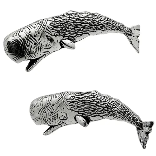 カフスボタン カフス シロメ製 クジラ 鯨 カフリンクス メンズアクセサリー