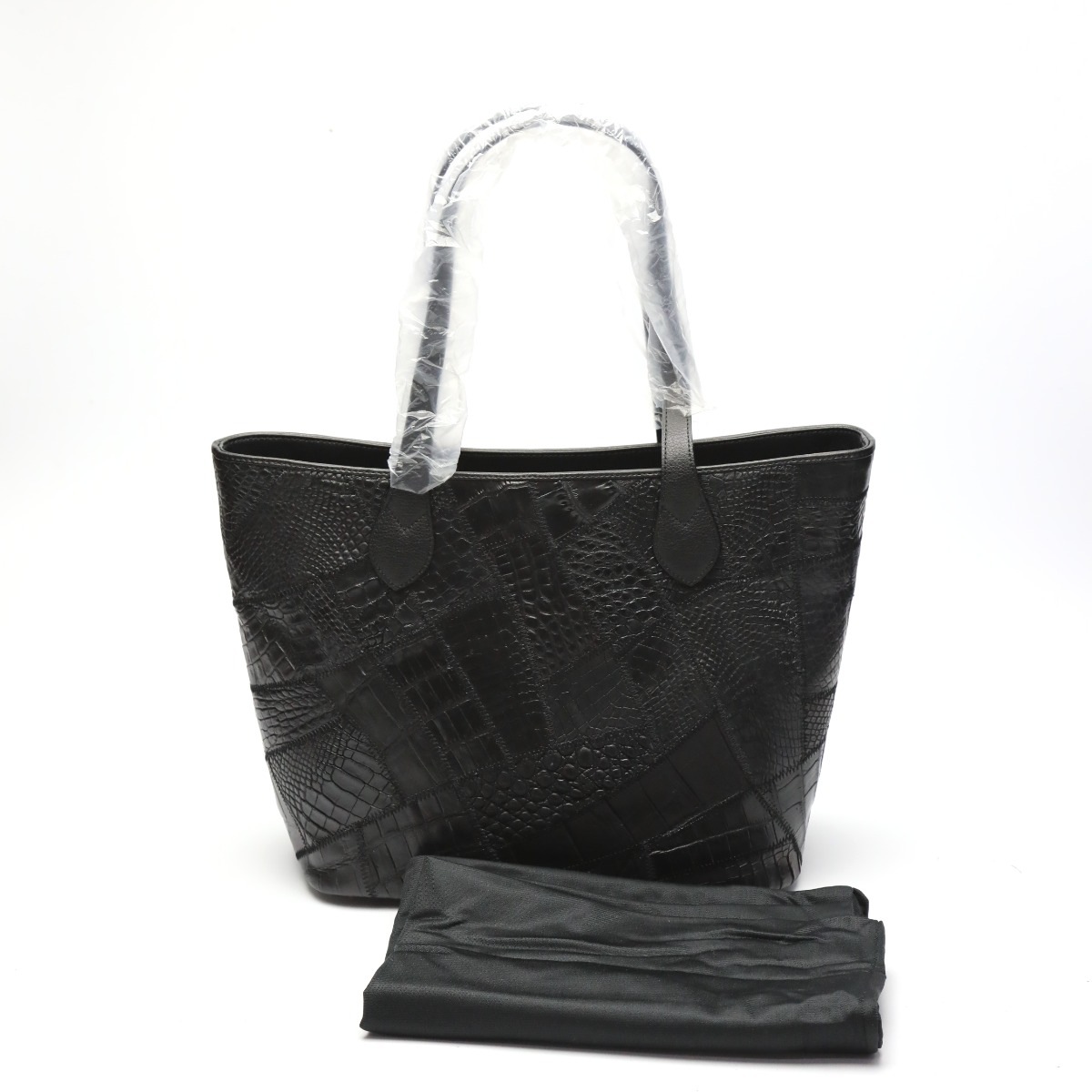 クロコダイルLB-7001BLACKM 軽量 パッチワーク 天ファスナー ブラック