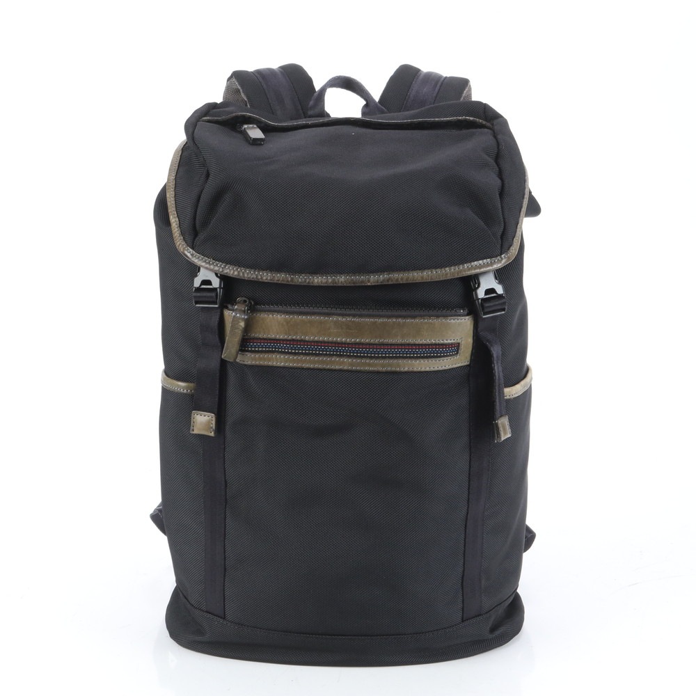 美品 レザー×ナイロン リュックサック リュック バックパック ショルダー バッグ ビジネス A4 メンズ RRE CQ30-1 中古 8,330円