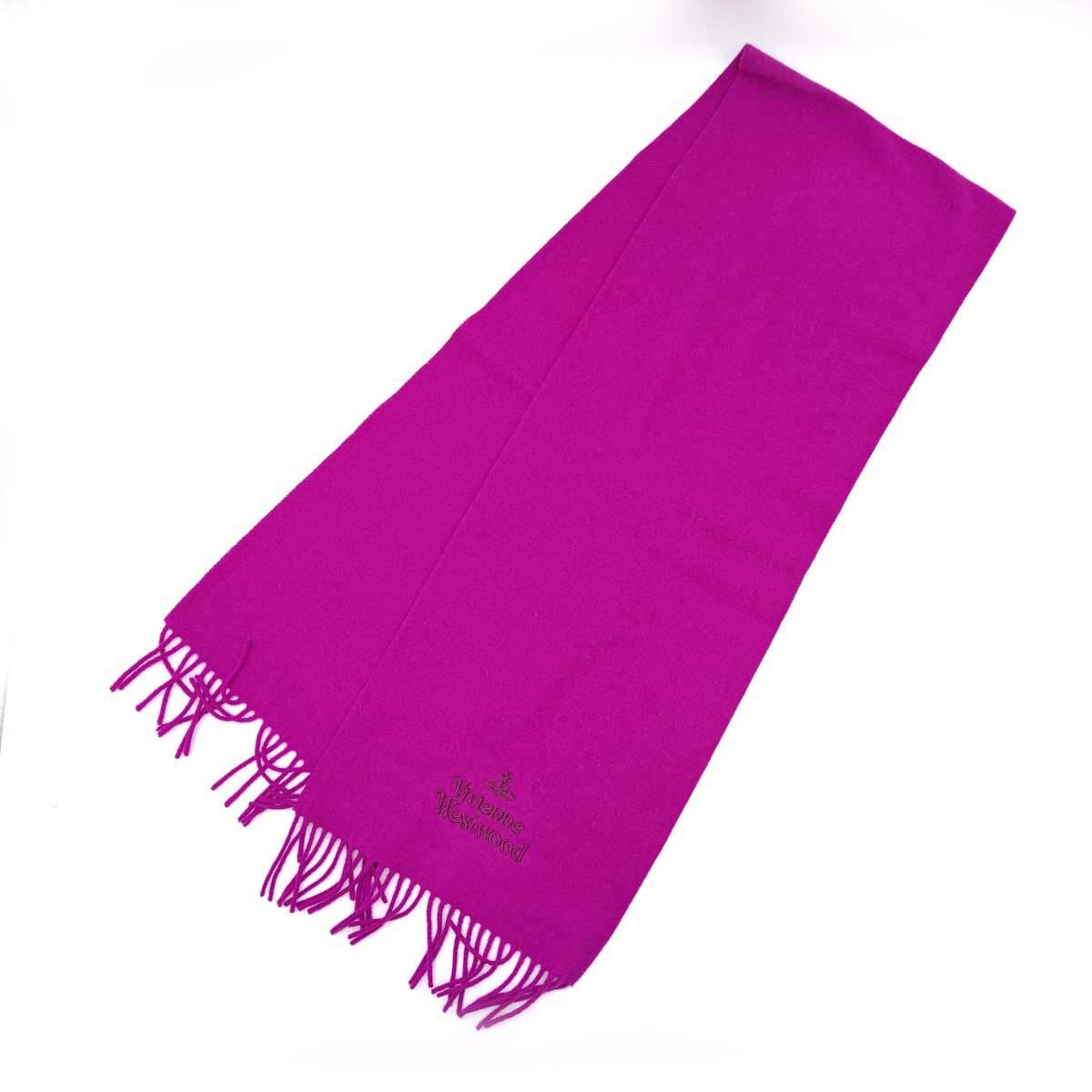 【中古・未使用品】ヴィヴィアン・ウエストウッド マフラー FUCHSIA 81030007 ユニセックス Vivienne Westwood 2024モデル