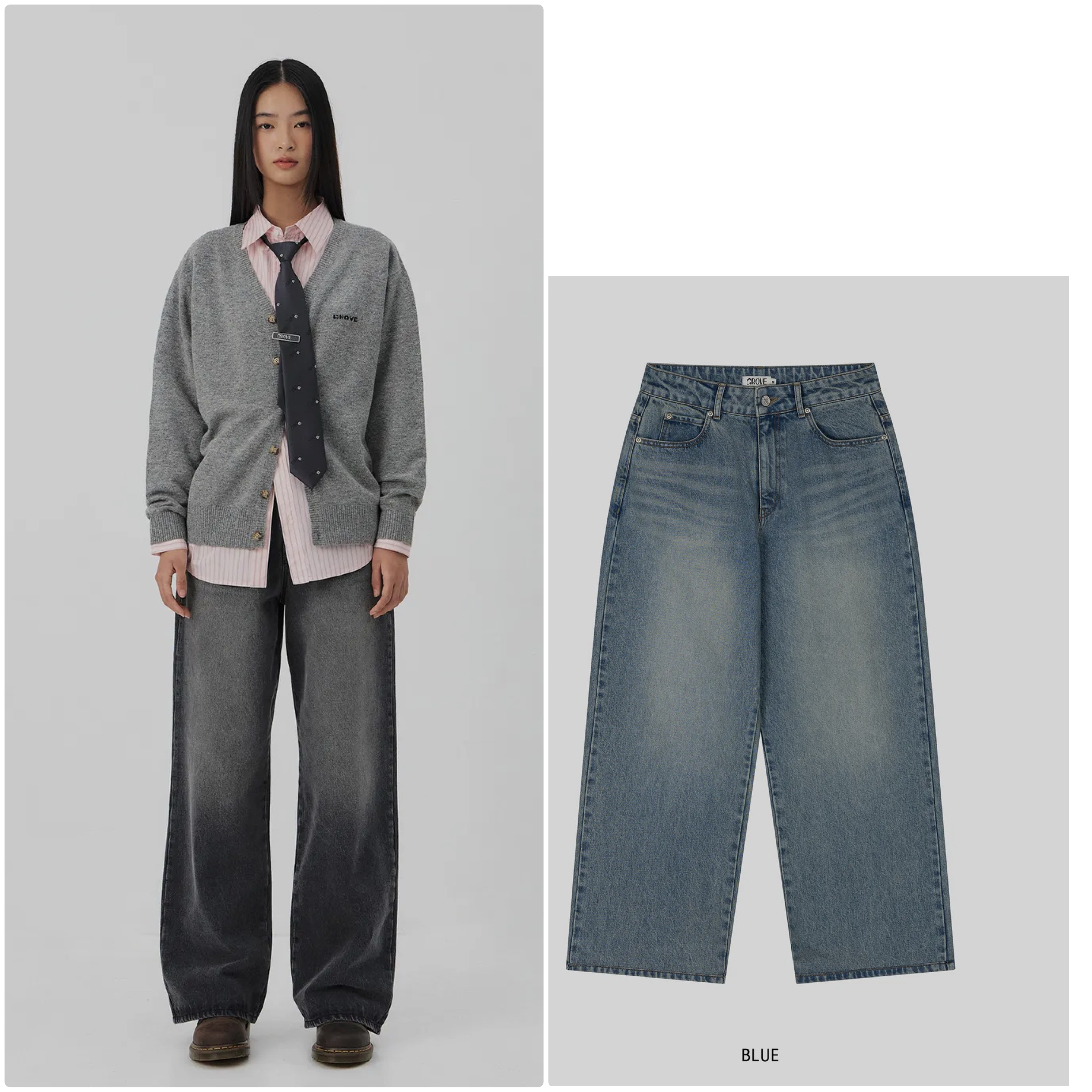 [NEW]LID HIGH WAIST DENIM PANTS [2COLORS] 15,696円