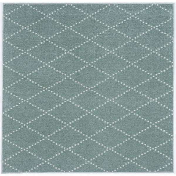 スミノエ 13285750 185185cm BLGR 洗える ラグ ポント 185×185cm ブルーグレー メーカー直送