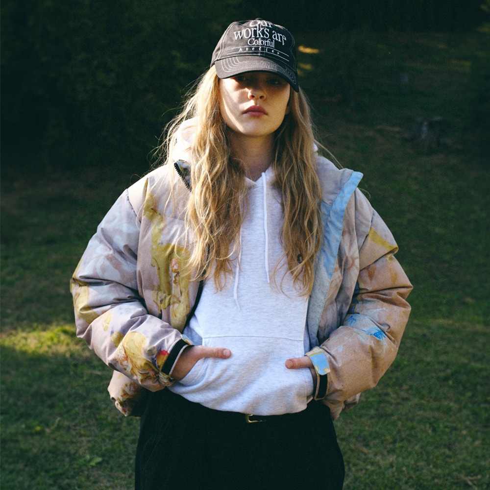 MULTICOLOR PRINTED DOWN PARKA