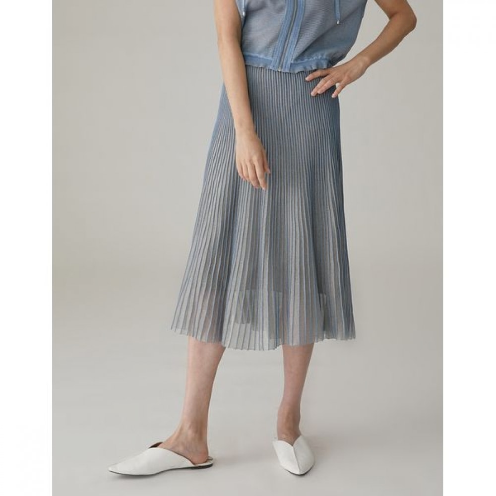 [オリビアローレン] カラーマッチングニットスカート_VOPDKXM4251