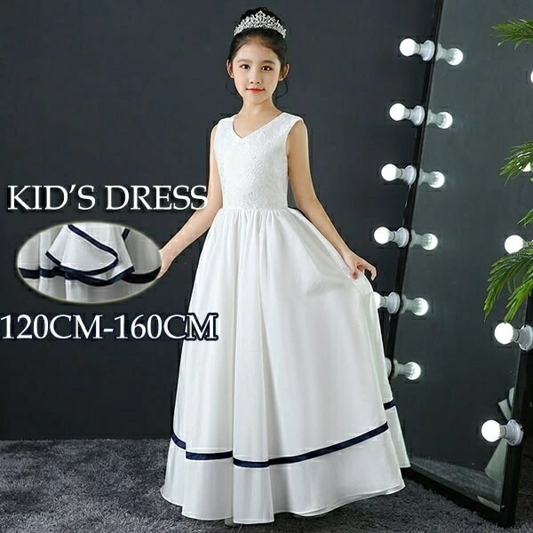 ドレス 子供 ピアノ 発表会 ピアノ発表会 中学生 ワンピース 女の子 ロングドレス 結婚式 ジュニア ピアノ発表会ドレス コンクール ノースリーブ パーティードレス イブニングドレス ロング キッズ