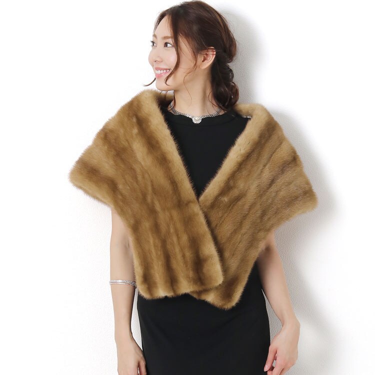 【訳あり】パステルミンクストール/レディース