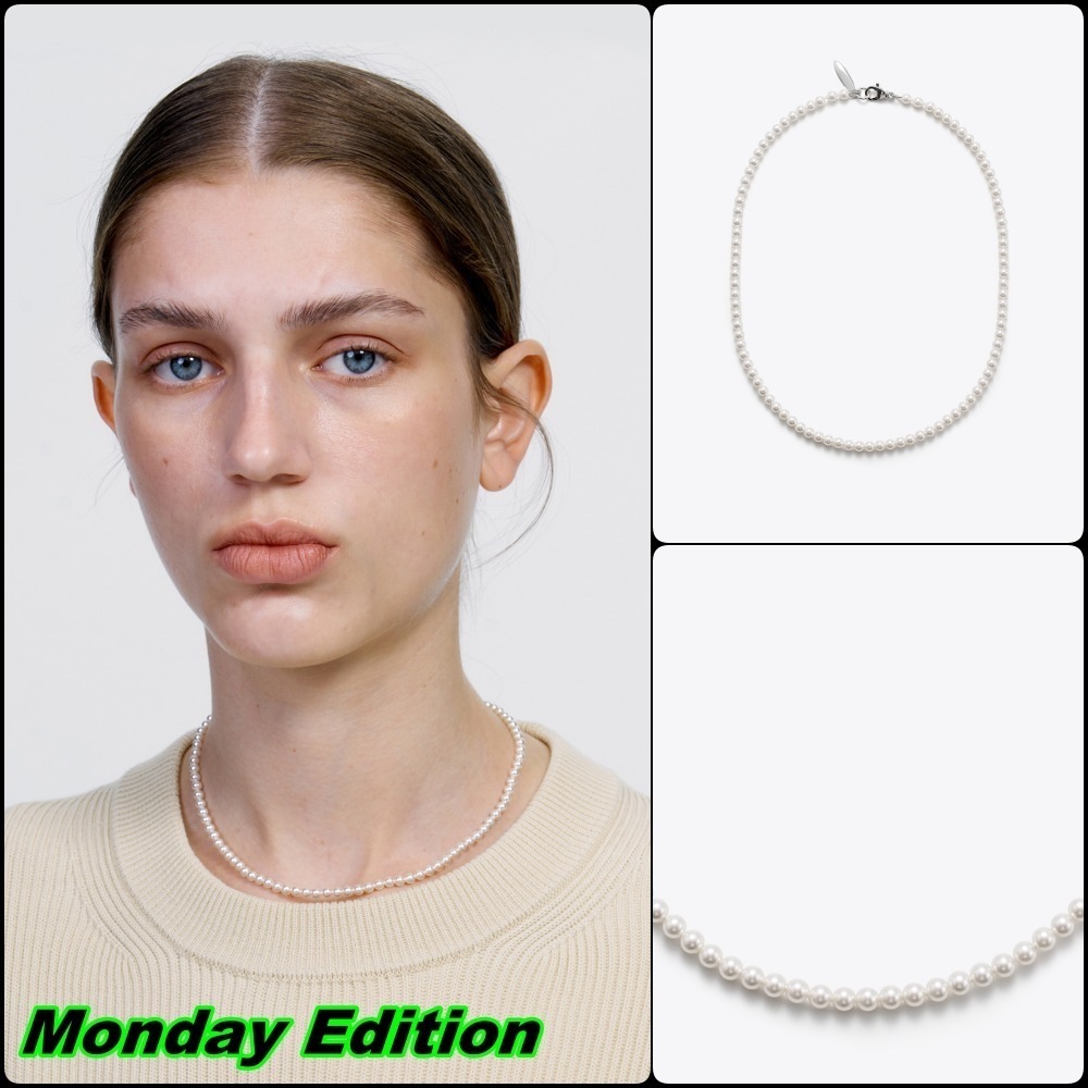 【Monday Edition】EVERYDAY PEARL NECKLACE 4MM