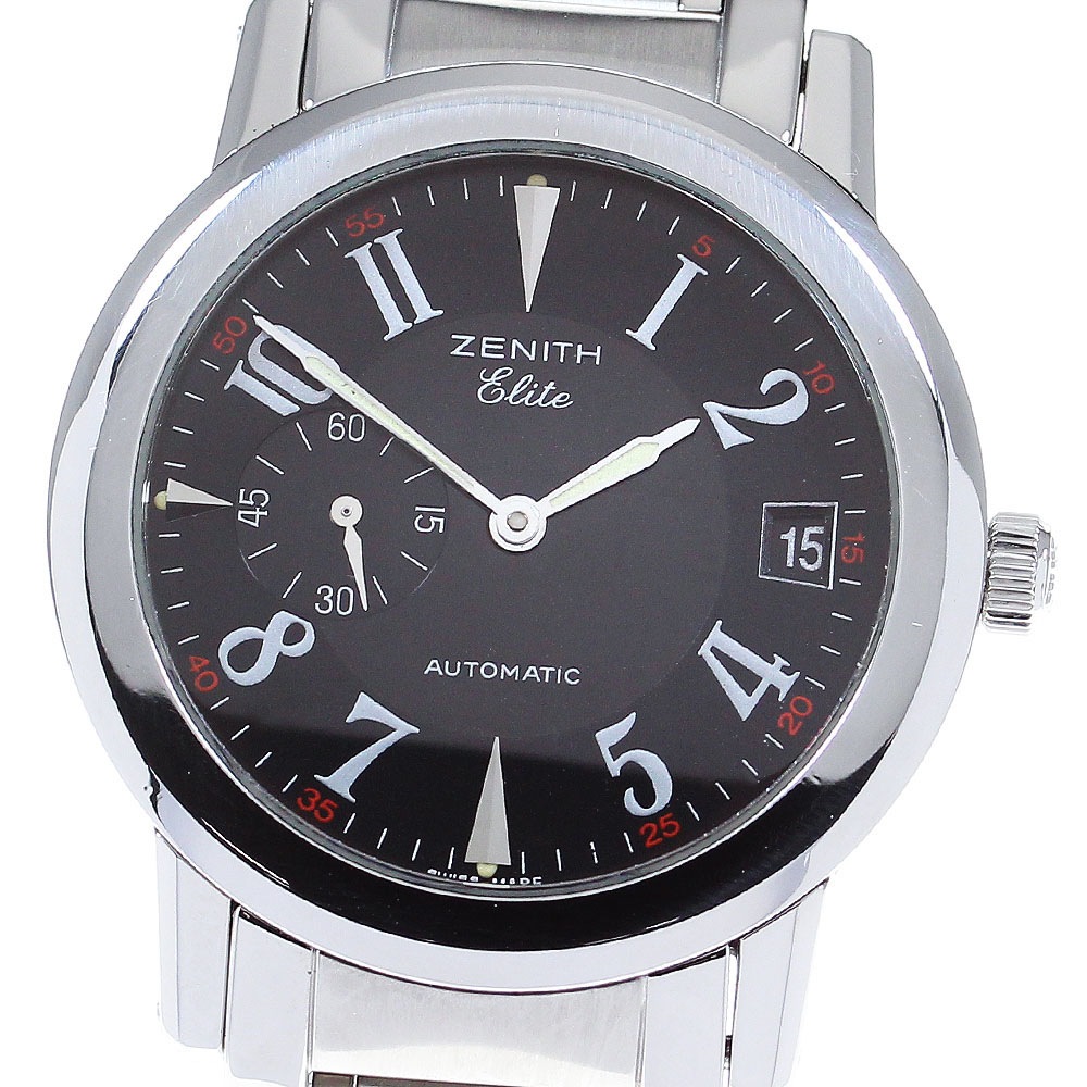 ゼニス ZENITH 01/02.0450.680 エリート スモールセコンド 自動巻き メンズ 保証書付き_819370【中古】