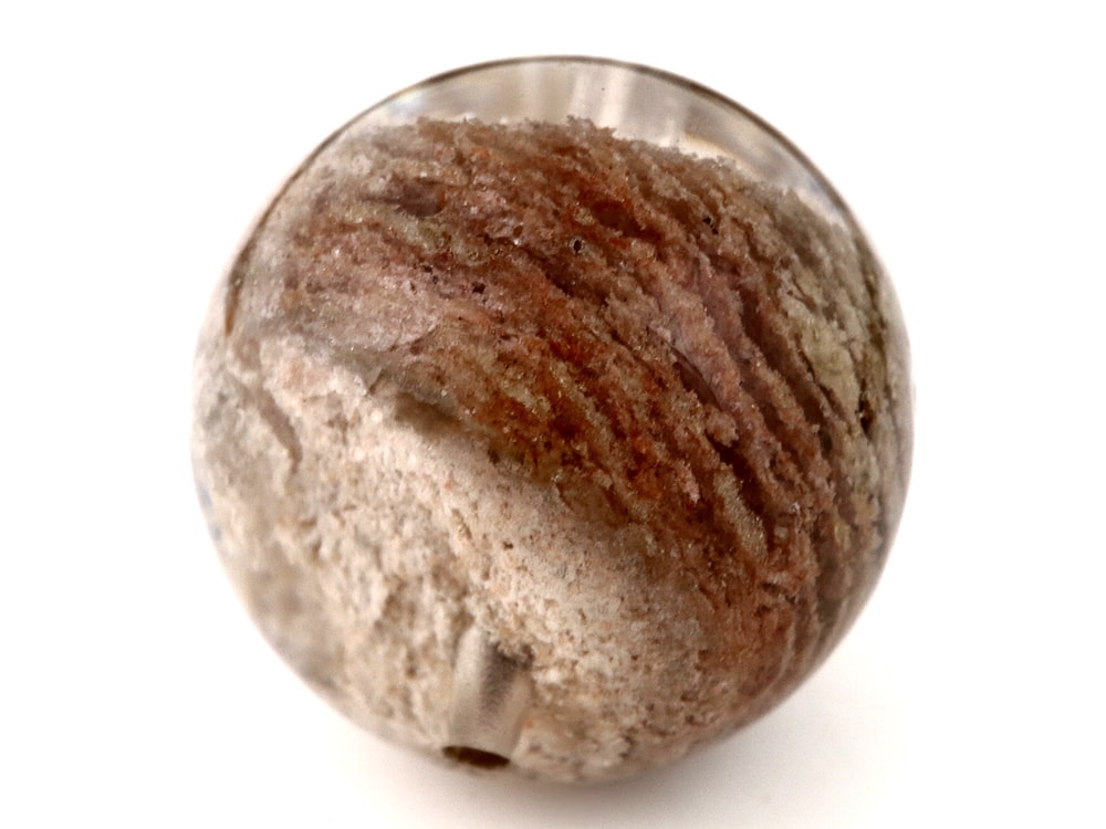 「1点もの 現品」 1粒売り ガーデンクォーツ 13mm パワーストーン バラ売り 天然石 パワーストーン ばら売り ビーズ 穴あき 1玉売り アクセサリー パーツ ハンドメイド アクセ z480-j