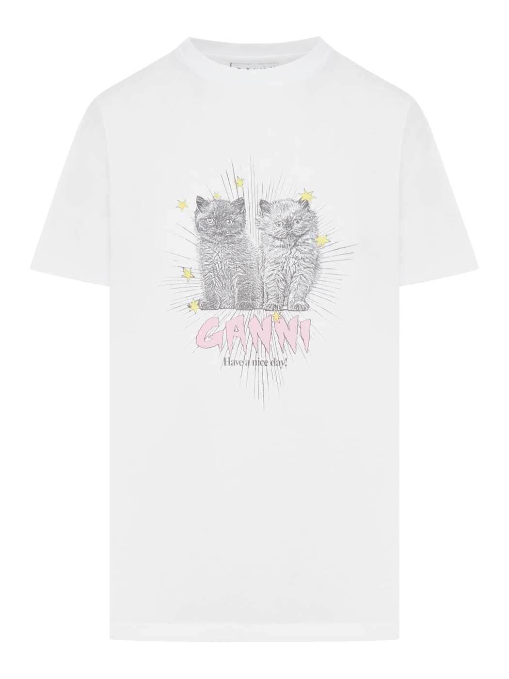 T4060151 BRIGHT WHITE ホワイト 春夏2025 Tシャツ レディース ia