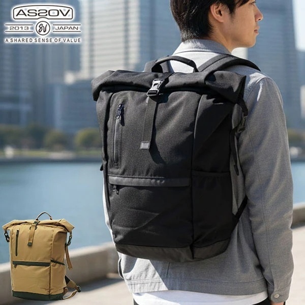 正規品1年保証 リュック メンズ レディース 大容量 バックパック 軽量 PC収納 A4 2WAY 13inch WATER PROOF CORDURA 305D ROLL BAG 14160 28,050円