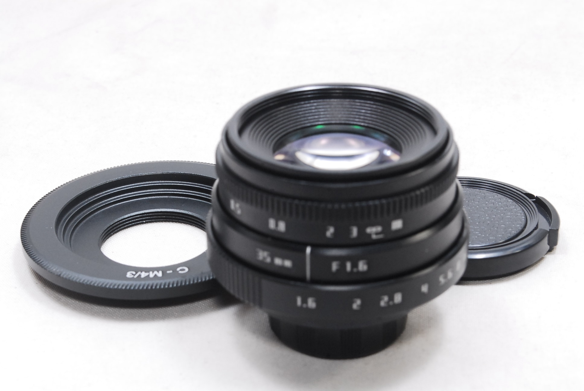 35mm F1.6 BK マイクロ4/3 m4/3 パナソニック オリンパス ミラーレス Cマウント Fujian CCTV 大口径 単焦点レンズ