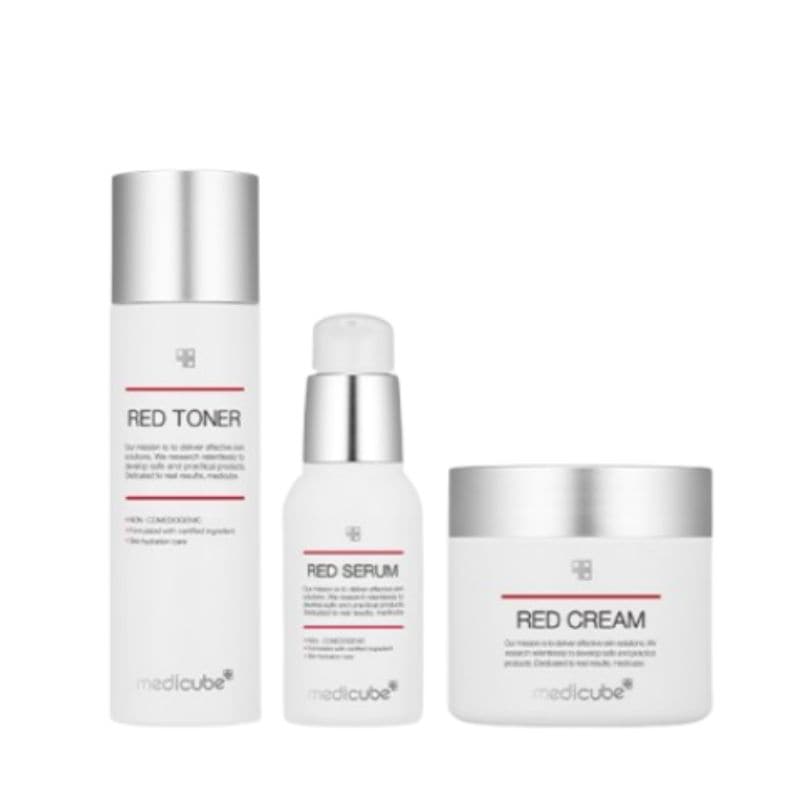 【正規品】ニキビ肌適合3種 レッドライン 2.0 セラム／トナー／クリーム3種 SET／PLUS大容量で変更可能