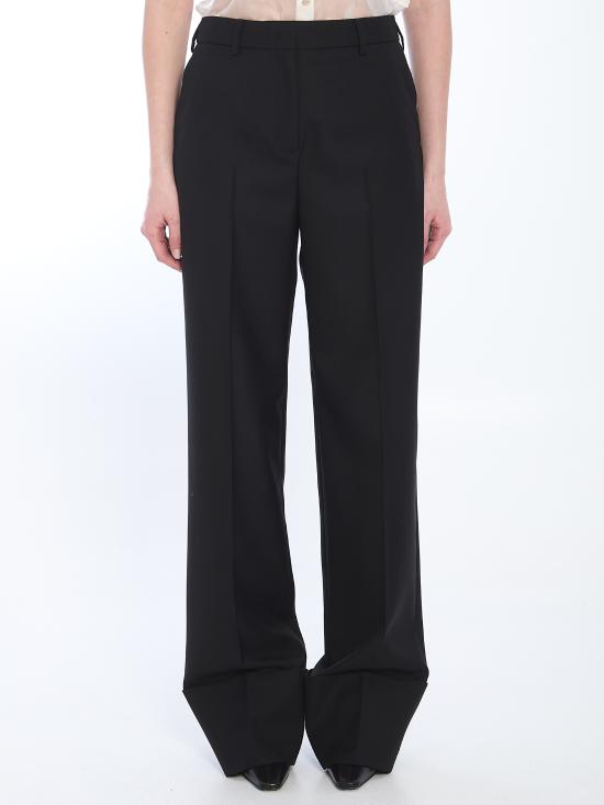VALENTINO GARAVANI Women Straight Pants 6B0RB6F0 BLACK