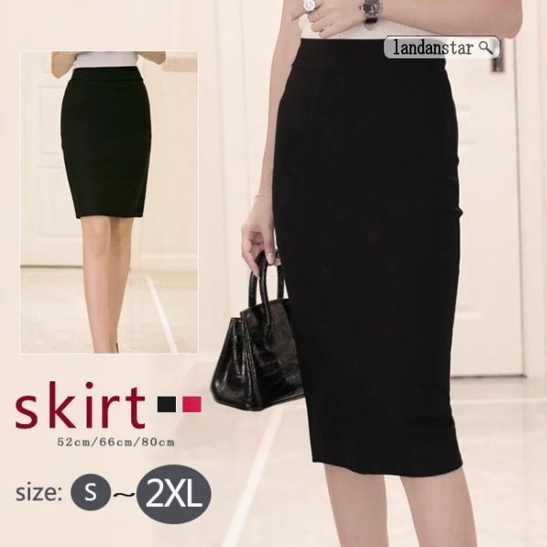 スカートタイトスカートレディース3種類ビジネススリット入りストレッチミニスカート膝丈ミモレ丈通勤面接