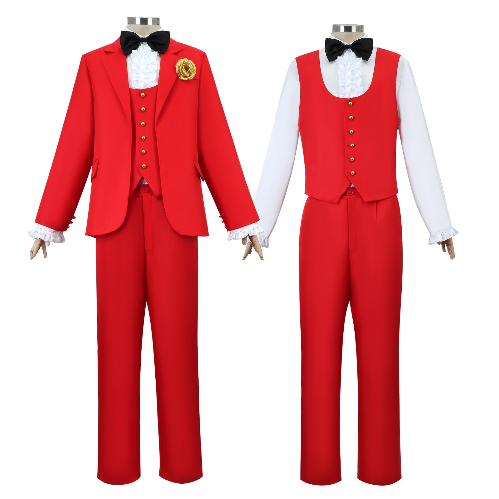 【人気爆売れ】阴间大法师cos コスプレ コスチュームビートルズ汁赤フルセットコスプレコスプレ服ハロウィン