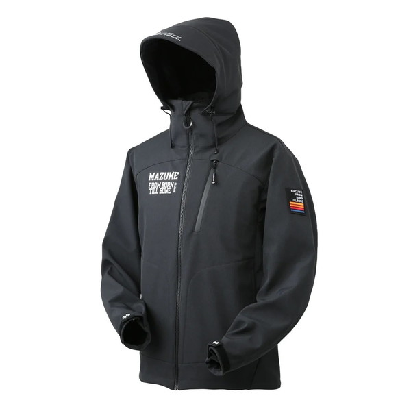 オレンジブルー 防寒服アウター MZFW-874 mazume ウインドカットジャケット インクブラック LL
