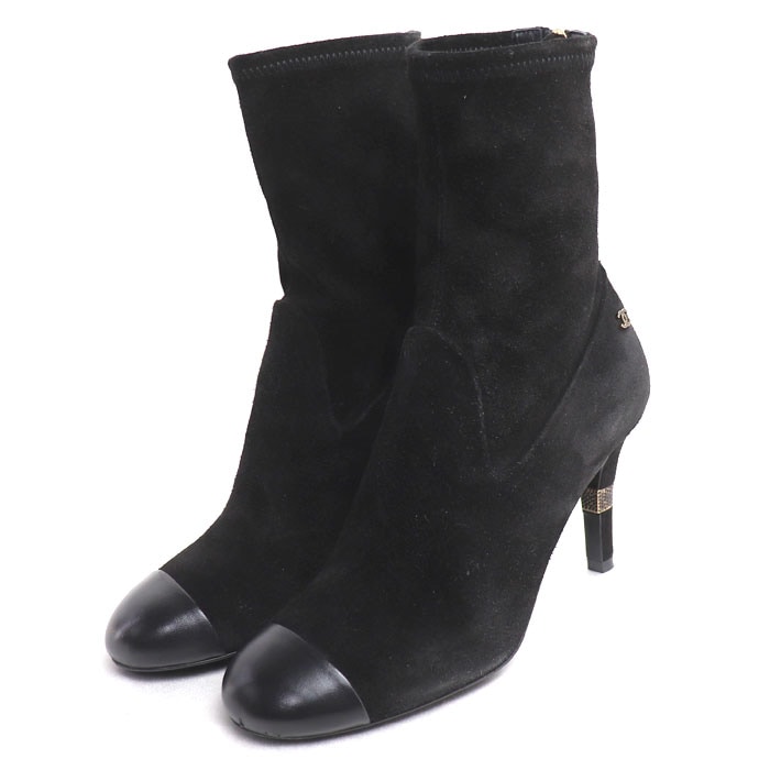 CHANEL シャネル アンクル ブーツ ブーツ ブラック G39406 Y56130 943005 36 レディース 中古