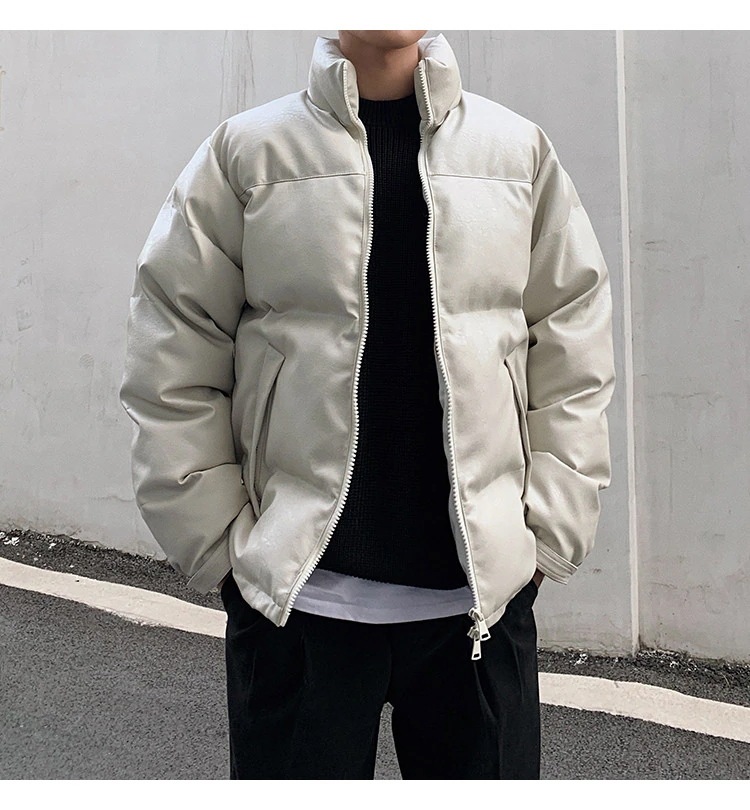 大好評レビュー続々早い者勝ち 2024年秋冬 コットンジャケット 韓国版 トレンド 新スタイル パッド入りジャケット メンズ コート 短いスタイル レザー ブレッドジャケット ダウン