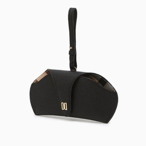 ブラックDDロゴレザーメガネケース兼チャームDCHO6E240BK_s