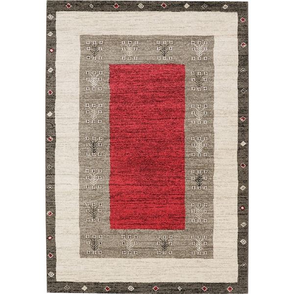 防炎 ラグマット/絨毯 (約200×250cm レッド) ホットカーペット対応 ウィルトン 『ヴォルテ』 プレーベル 2546/R 25,603円