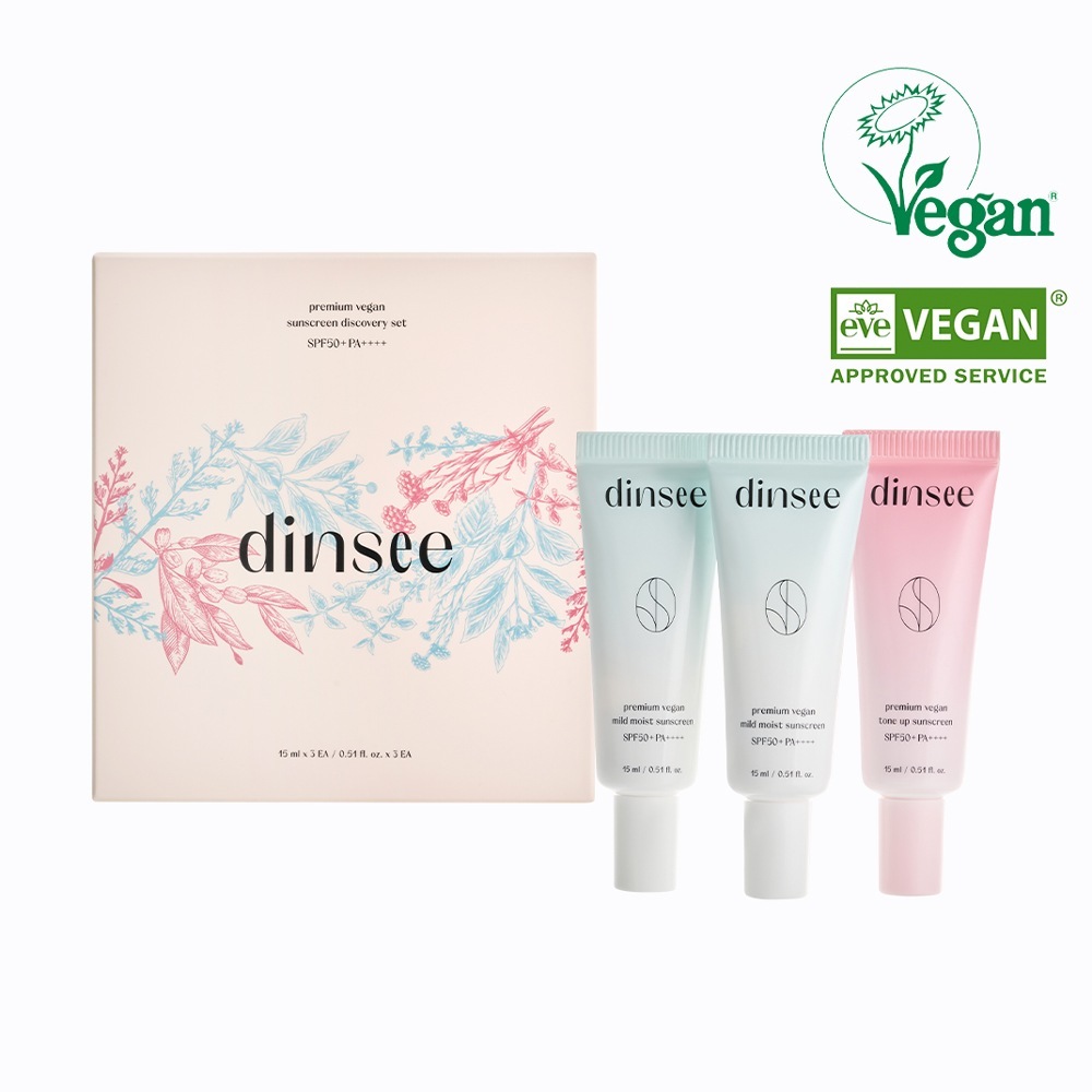 [ディーンシー]プレミアムビーガンサンクリームディスカバリーセット（マイルド+トーンアップ）SPF50+PA++++