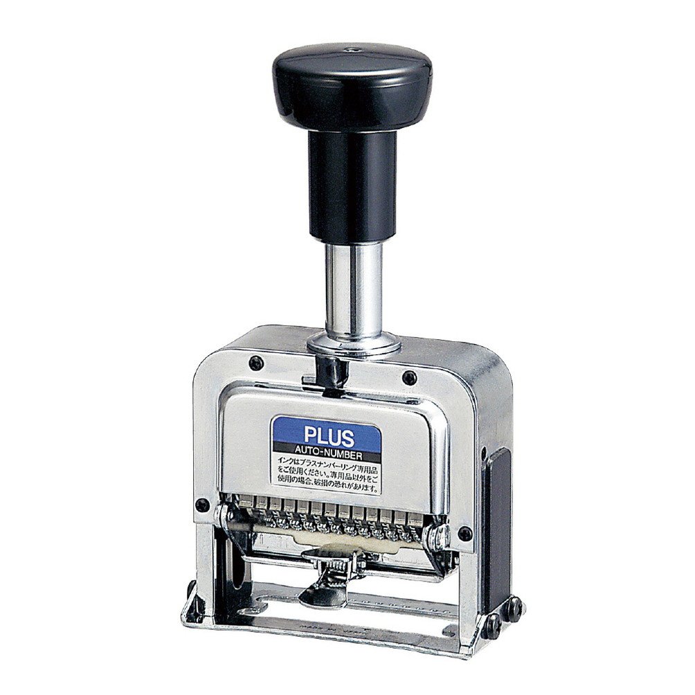 プラス ナンバーリング S型 A字体 付属品 インク黒 ステッキ IJ-123S 30-694