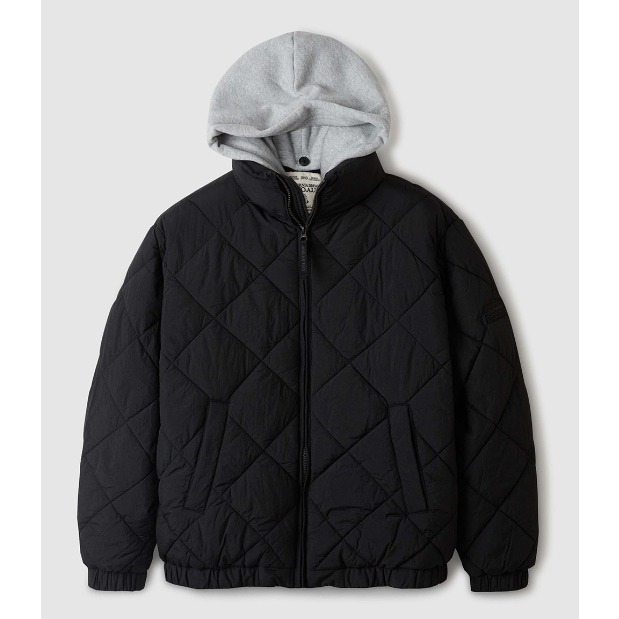 [100%-Genuine][WHO.A.U]Hood Quilting Jumper