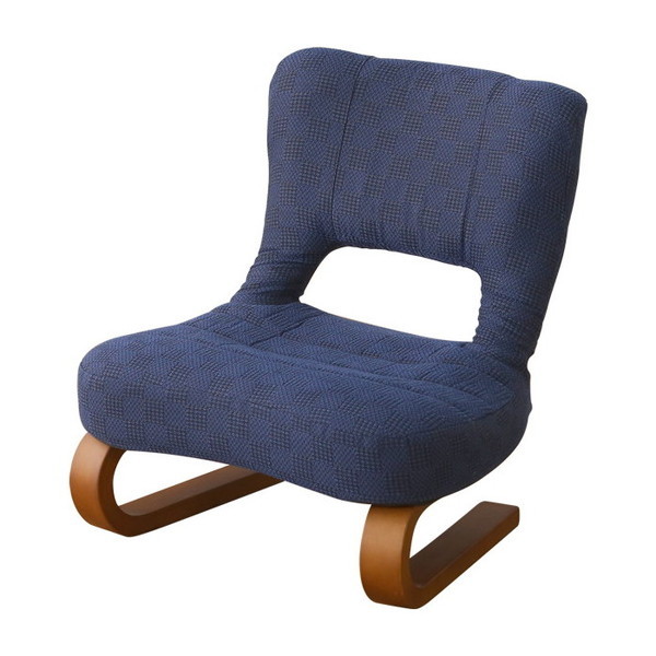 ホームテイスト HKZ リクライニング付き 正座椅子 葵 ブルー メーカー直送