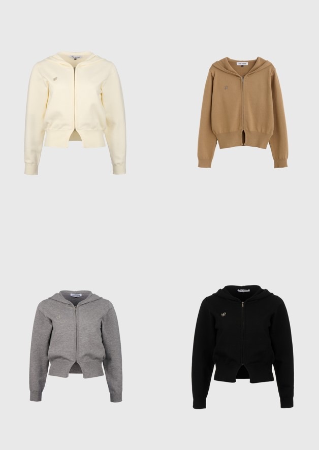 WOMAN GNRL ESSENTIAL HOOD ZIP-UP_4COLOR